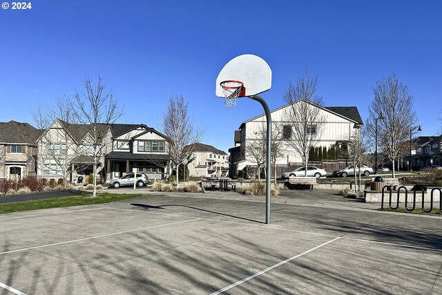 view of sport court