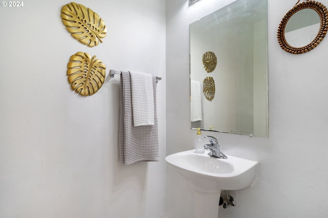 bathroom with a sink