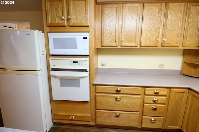 kitchen featuring white appliances