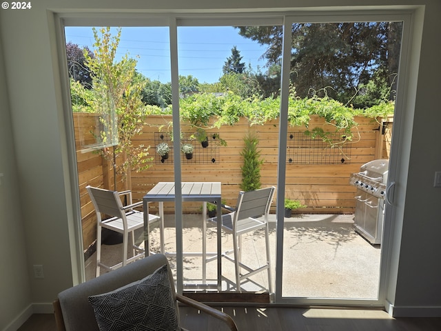 view of sunroom / solarium