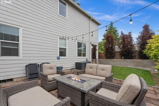2410 S Heather St, Cornelius, OR 97113 - view of patio featuring an outdoor living space with a fire pit