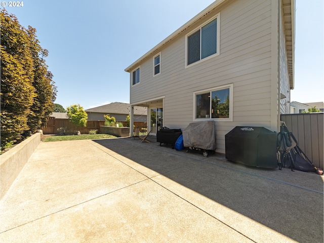 view of home's exterior featuring a patio