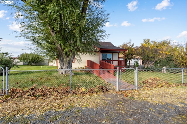 view of front of home