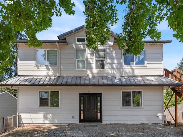 view of rear view of property