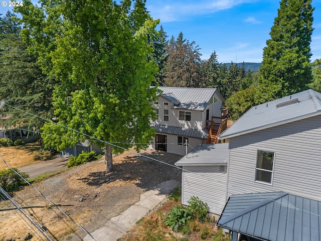 view of rear view of property