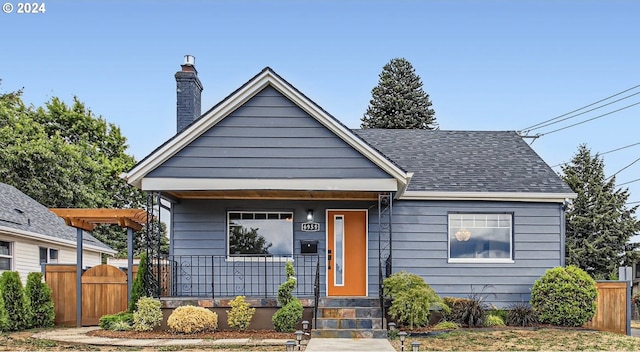 view of bungalow-style house