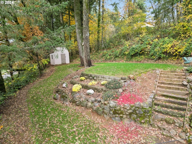 7184 Battle Creek Rd, Salem, OR 97317 - view of green lawn with stairway