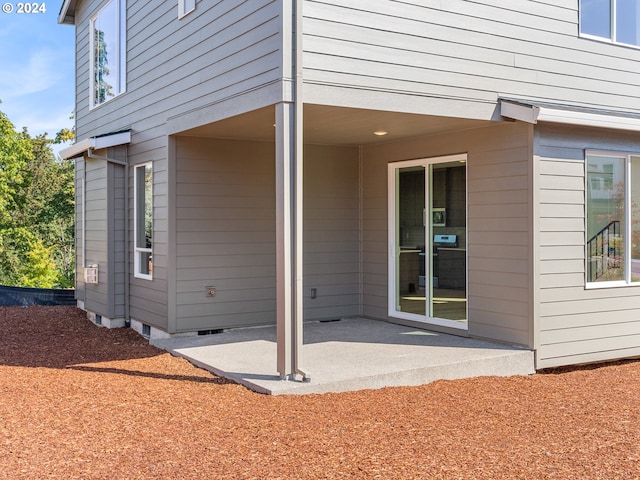 exterior space with a patio area