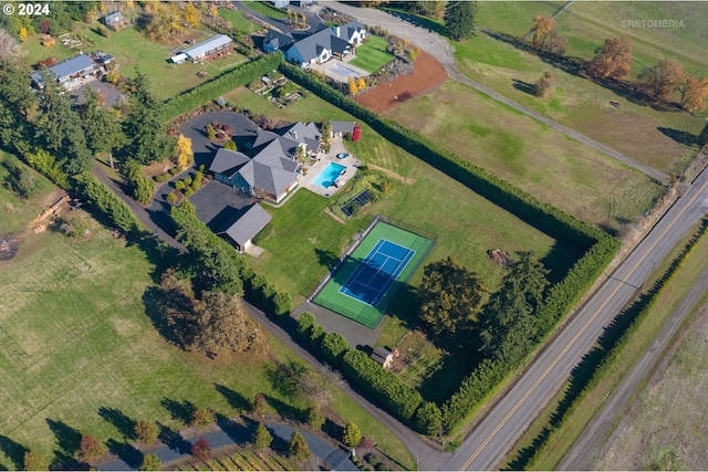 2945 SW Homesteader Rd, West Linn, OR 97068 - aerial overview of property's location with a pool area