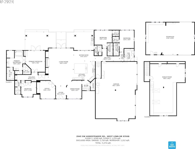 2945 SW Homesteader Rd, West Linn, OR 97068 - property floor plan