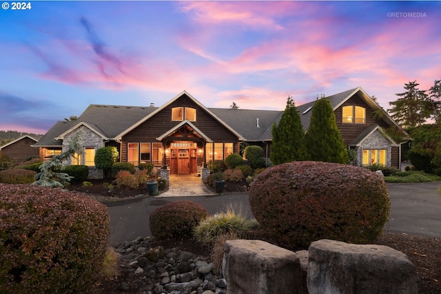 2945 SW Homesteader Rd, West Linn, OR 97068 - view of front of home featuring stone siding