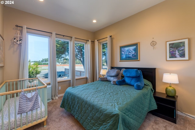 bedroom with carpet flooring