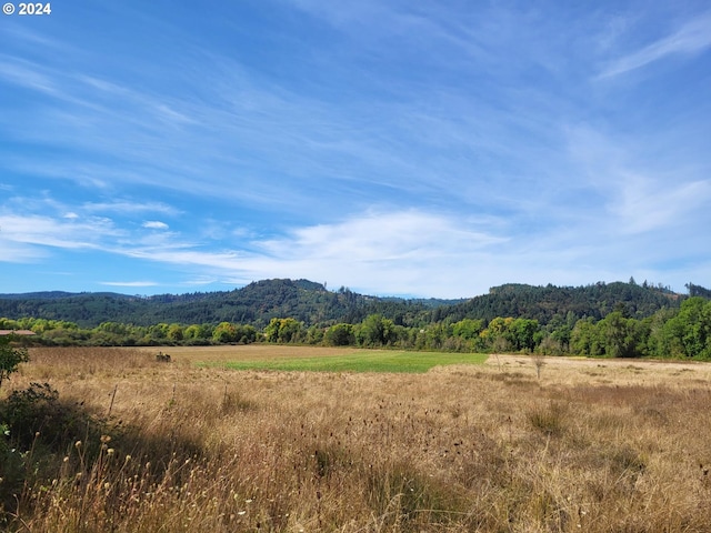 mountain view featuring a rural view