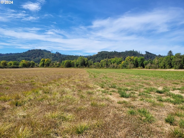 view of mountain feature featuring a rural view