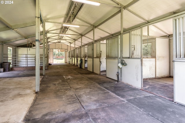 view of horse barn