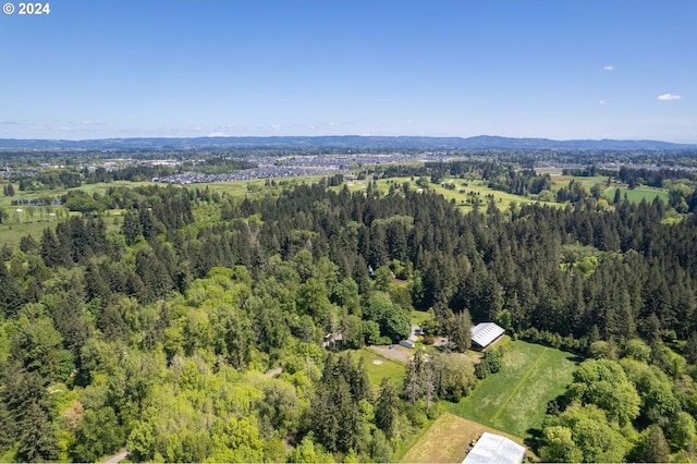 view of aerial view