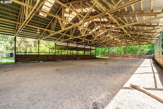 view of stable