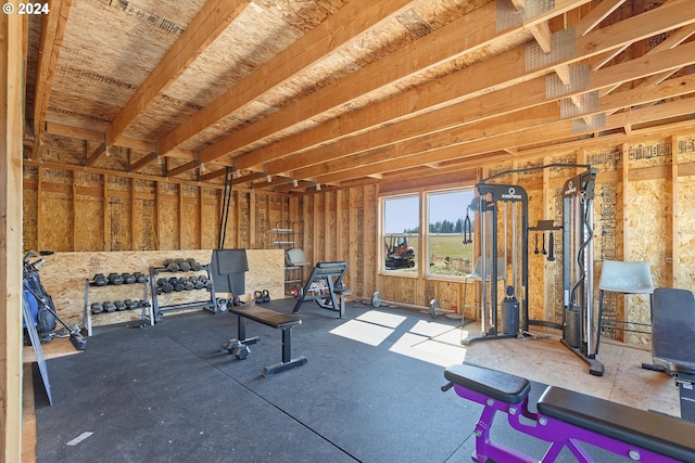 view of workout room