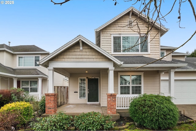 craftsman house with a porch