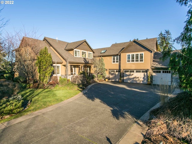 craftsman-style house with a garage