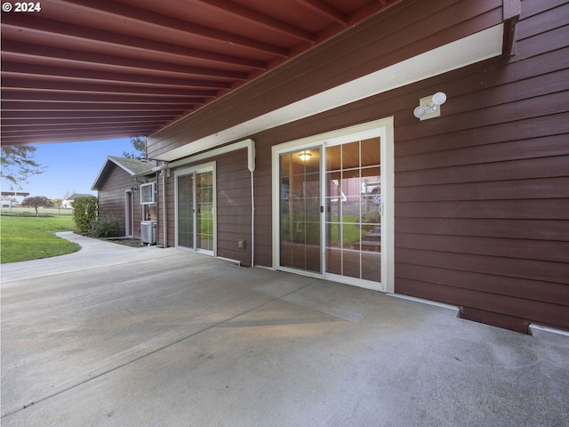 view of patio with cooling unit