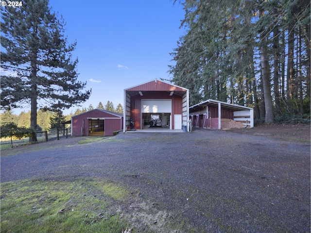 view of outbuilding