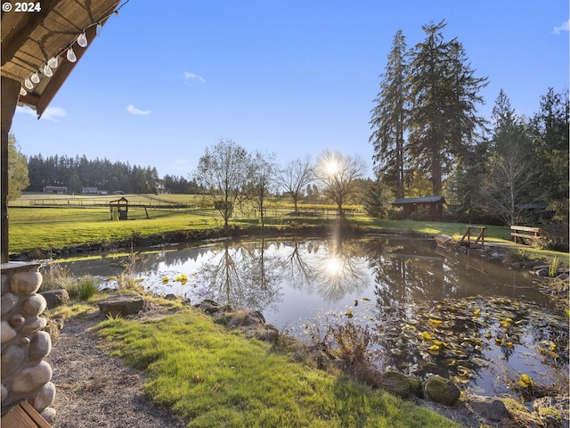 view of water feature