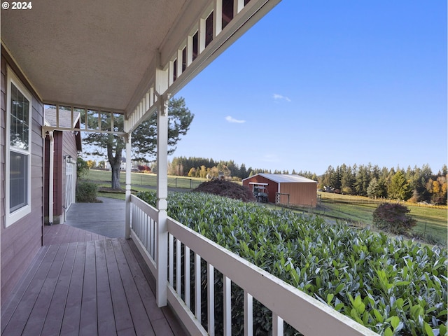 view of deck