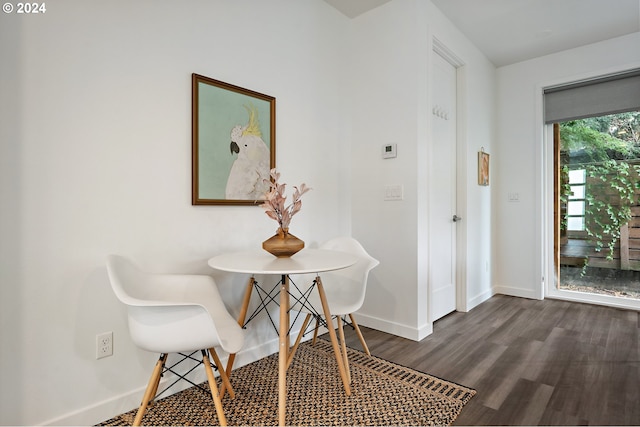 dining room featuring hardwood / wood-style floors