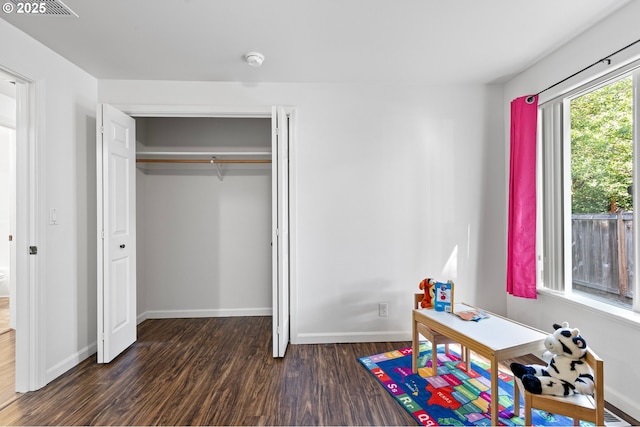 1157 Yew St, Junction City, OR 97448 - game room with dark wood-style floors and baseboards