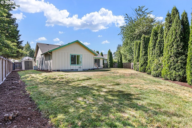 1157 Yew St, Junction City, OR 97448 - rear view of house with board and batten siding
