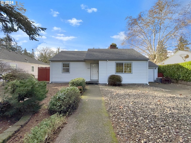 view of front of house featuring central AC