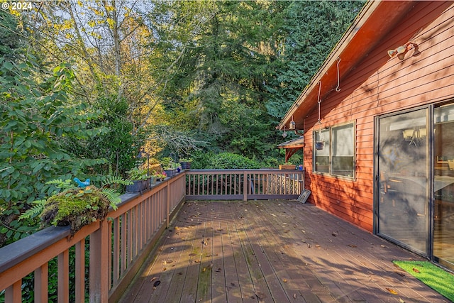 view of wooden terrace