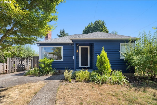 view of bungalow-style home