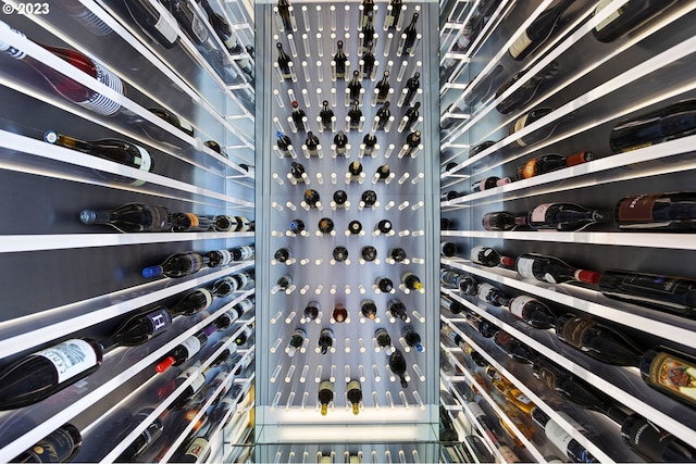 view of wine room