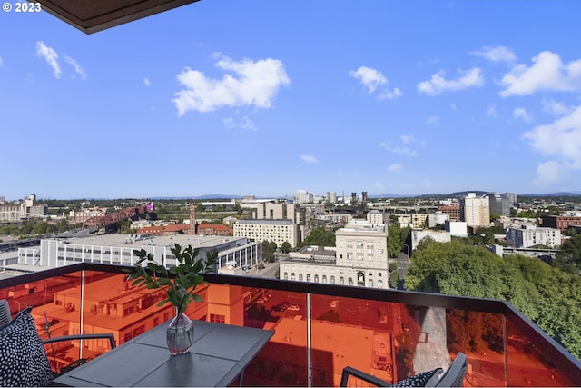 view of balcony