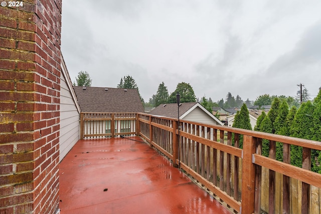 view of patio with a deck