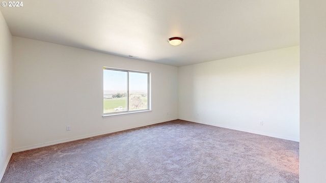 spare room featuring carpet flooring