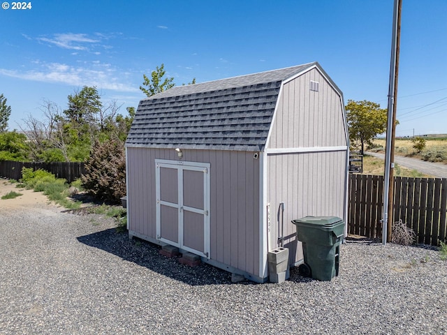 view of outdoor structure