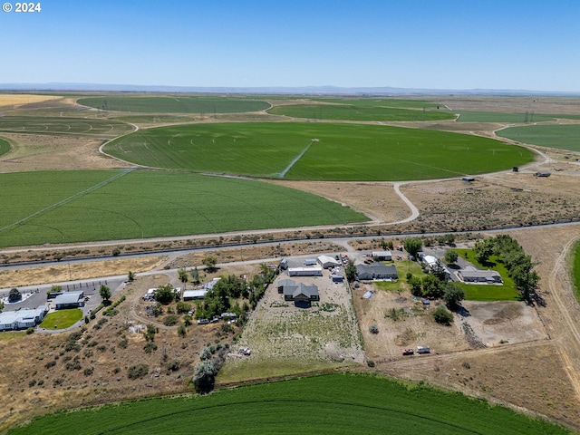 bird's eye view with a rural view