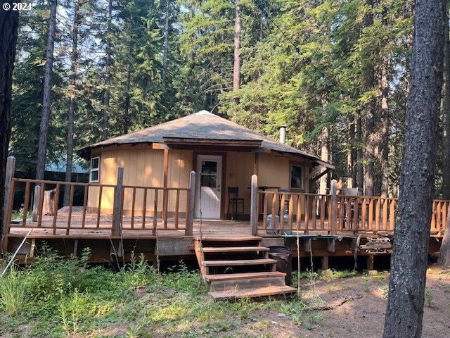 78259 Strawberry Ln, Weston, OR 97886 - back of property featuring a deck