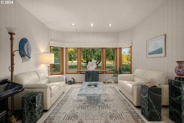 22750 SW Rosedale Rd, Beaverton, OR 97078 - living room featuring a healthy amount of sunlight and recessed lighting