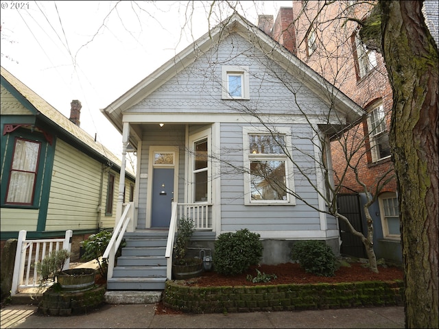 view of bungalow-style house