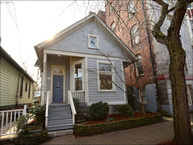 view of bungalow