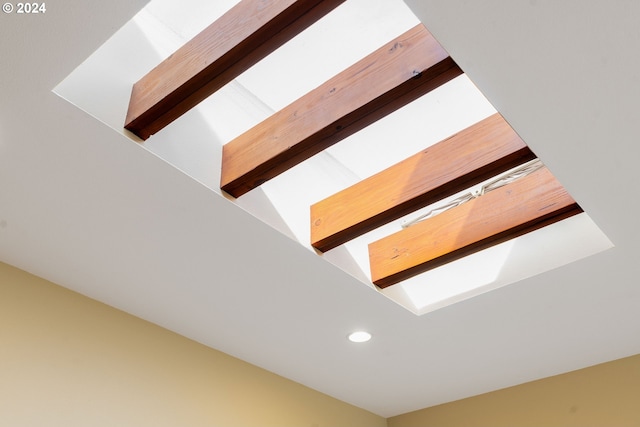 room details featuring beam ceiling