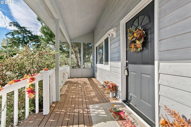 exterior space featuring covered porch