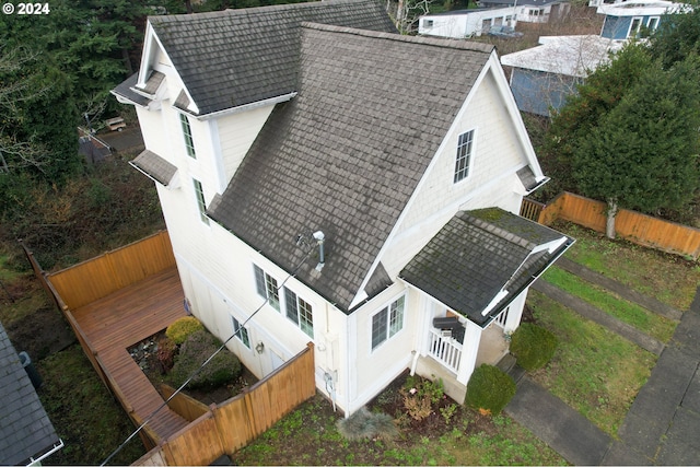 birds eye view of property