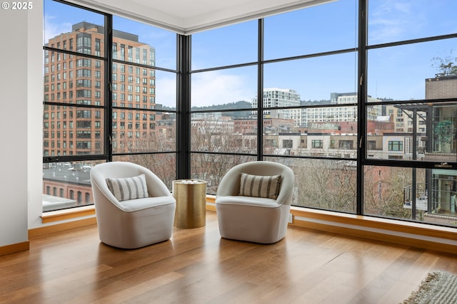 unfurnished sunroom featuring plenty of natural light