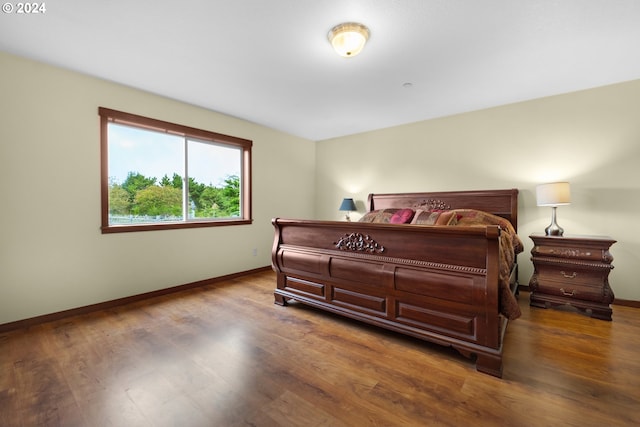 bedroom featuring hardwood / wood-style floors