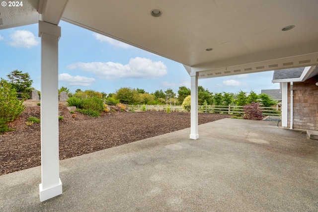 402 Diamond Ln, Gearhart, OR 97138 - view of patio / terrace with fence
